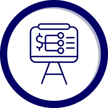 iş grafiği vektör simgesi düzenlenebilir vuruş