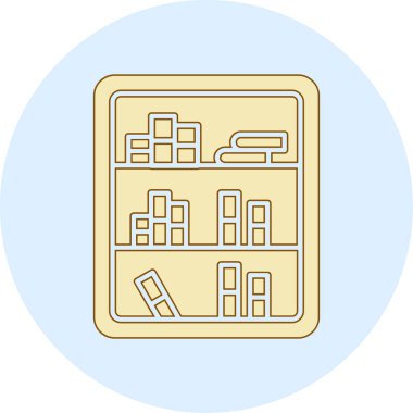 Bir b simgesinin vektör illüstrasyonu