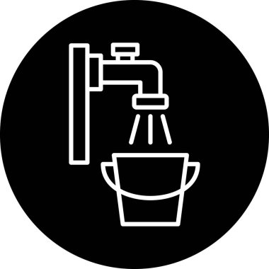 duş ikonu vektör illüstrasyonu