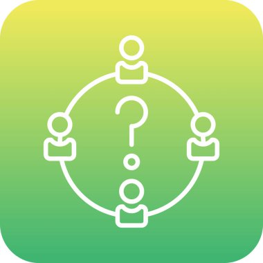 eşsiz kullanıcı vektör çizgisi simgesi