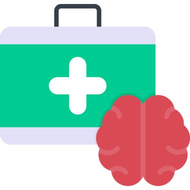 tıbbi ve sağlık düz vektör simgeleri.