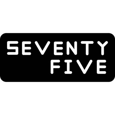 yedi lastik damga. Beyaz arkaplanda siyah vektör işareti