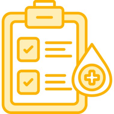 Kontrol listesi. Web simgesi basit tasarım