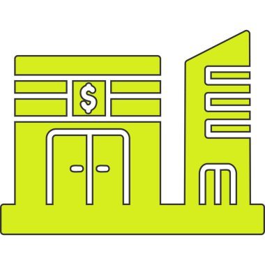 bina simgesi, vektör illüstrasyonu