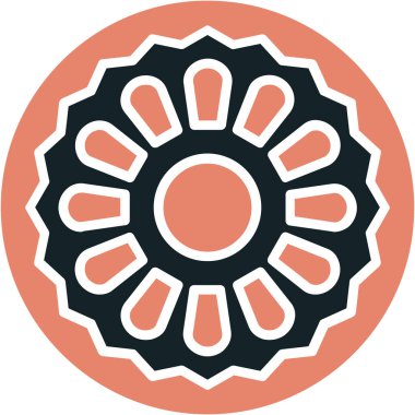 Bir çiçeğin güzel arkaplanının vektör çizimi