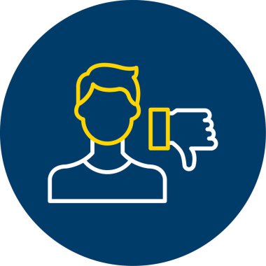 Soyut arkaplanda kullanıcı simgesi izole edildi