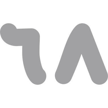 Yazı tipi vektör simgeler paketi.