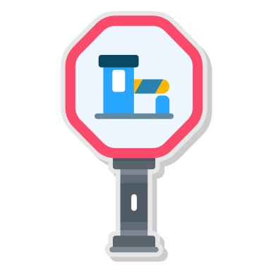 Trafik ışığı simgesi, vektör illüstrasyonu