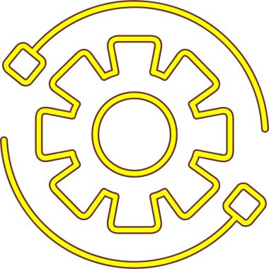 Teçhizat Web simgesi basit illüstrasyon