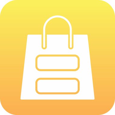 Alışveriş poşeti ikonu. vektör illüstrasyonu