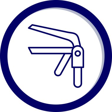 İnşaat ve inşaatın mavi simgesinin vektör çizimi