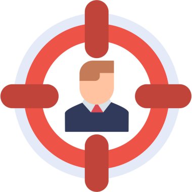 iş düz vektör simgesi