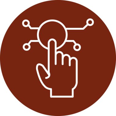 finger icon, vector illustration
