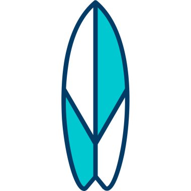 izole sörf tahtası vektör tasarımı