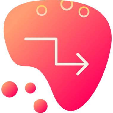 Beyin. Web simgesi basit illüstrasyon