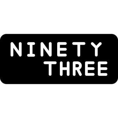 Beyaz arka planda üç numaralı siyah damga. Etiketler, çıkartmalar, çıkartmalar