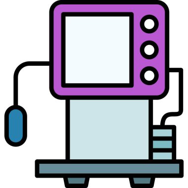 Elektronik. Web simgesi basit illüstrasyon