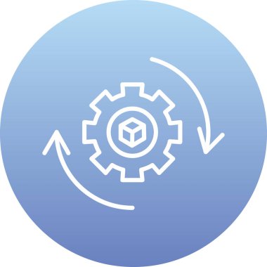 dişli simgesi vektör illüstrasyonu