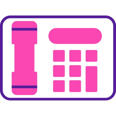 Hesap makinesi. Web simgesi basit illüstrasyon