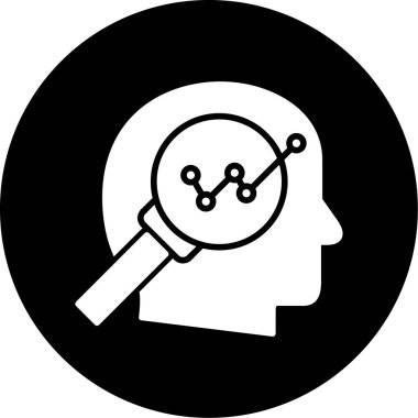 Beyin. Web simgesi basit illüstrasyon