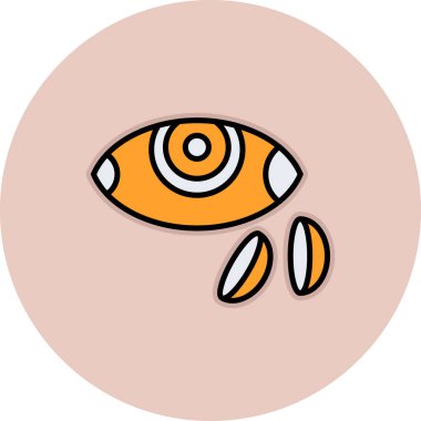 Çizgi film simgesinin vektör çizimi