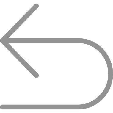 ok yönü simgeyi ana hat biçiminde taşı