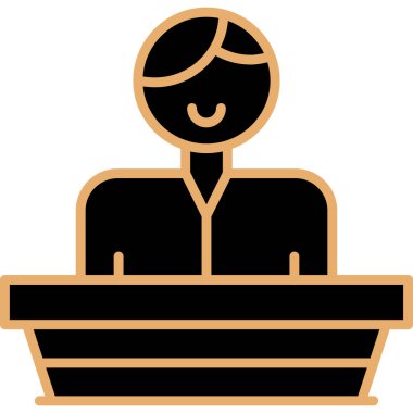 Adamım. Web simgesi basit illüstrasyon