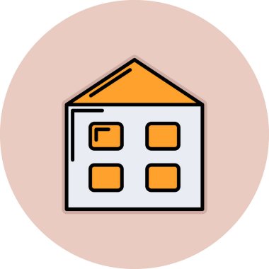 ev vektörü simgesi modern basit illüstrasyon