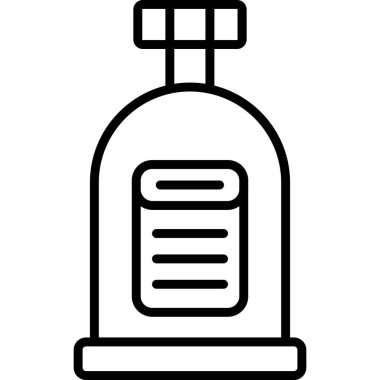 Alkol şişesi simgesi, taslak biçimi