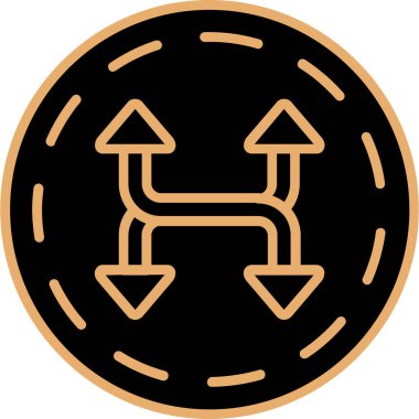 Modern bir simgenin vektör illüstrasyonu