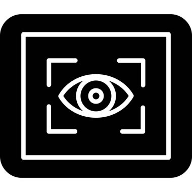 Göz. Web simgesi basit illüstrasyon