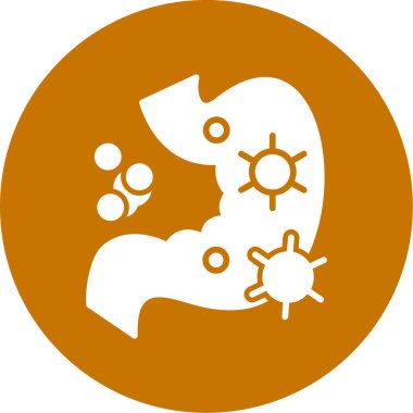 Virüsün bir simgesinin vektör çizimi