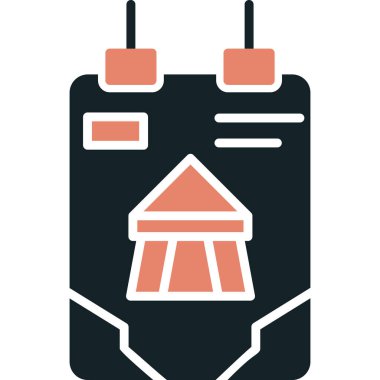 robot. Web simgesi basit illüstrasyon