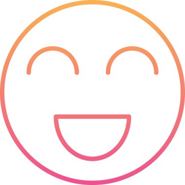 Yüz. Web simgesi basit illüstrasyon