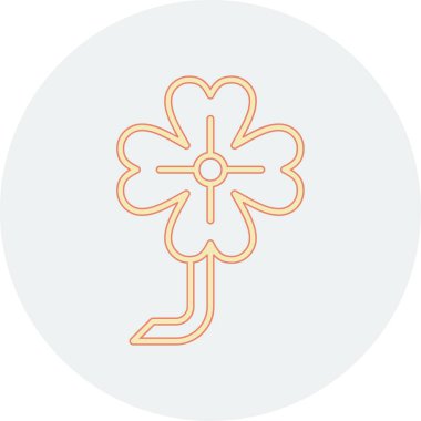 Çiçek. Web simgesi basit illüstrasyon