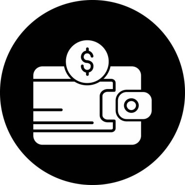 Para için. Web simgesi basit illüstrasyon