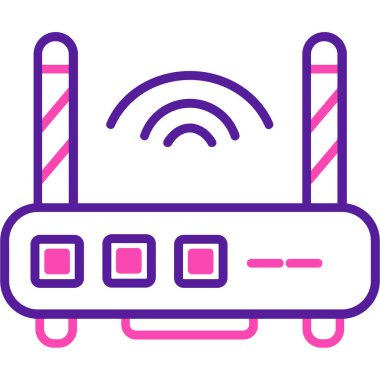 Yönlendirici. Web simgesi basit illüstrasyon