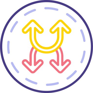 ok simgesinin vektör illüstrasyonu