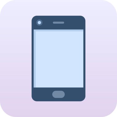 Web mobil simgesi, vektör illüstrasyonu