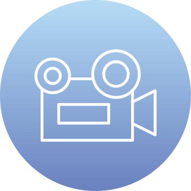 Kamera. Web simgesi basit illüstrasyon