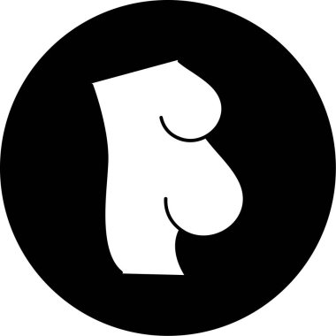 bir köpeğin vektör simgesi