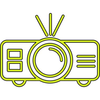 Televizyon. Web simgesi basit illüstrasyon