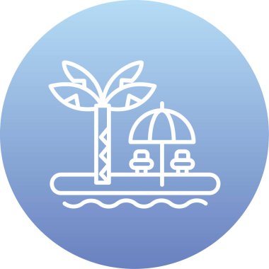 Benzersiz ağaç ve ağaç vektör çizgisi