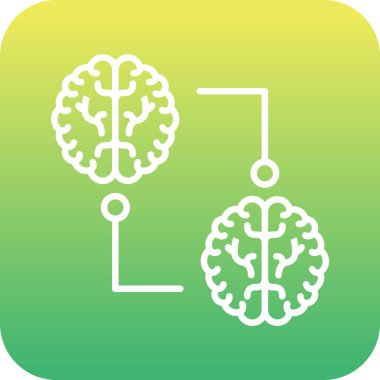 Benzersiz bir fikir satırı vektör simgesi