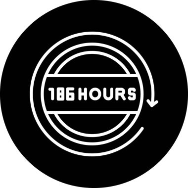 saat vektör çember simgesi tasarımı