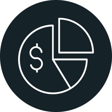 Pasta çizelgesi. Web simgesi