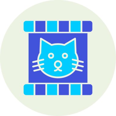 kedi simgesi, vektör illüstrasyonu