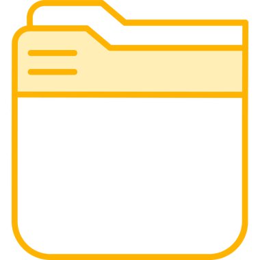 klasör web simgesi, vektör çizim