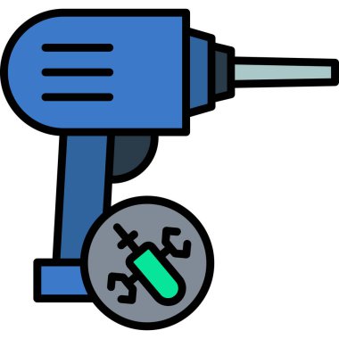 tornavida simgesi, basit vektör illüstrasyonu