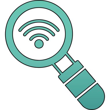 Arama simgesi vektör illüstrasyonu